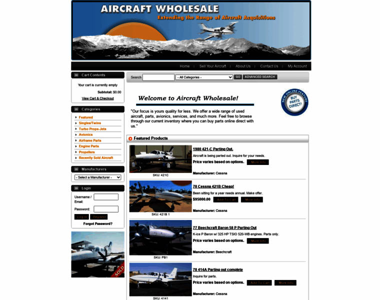 Aircraftwholesale.com thumbnail
