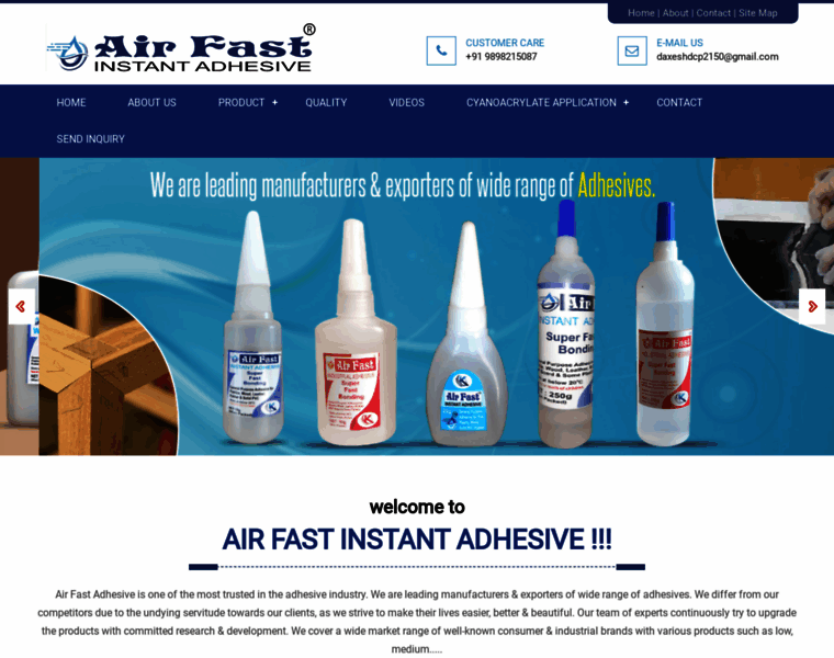 Airfastadhesive.com thumbnail