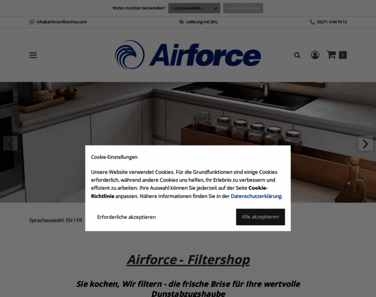 Airforce-filtershop.com thumbnail
