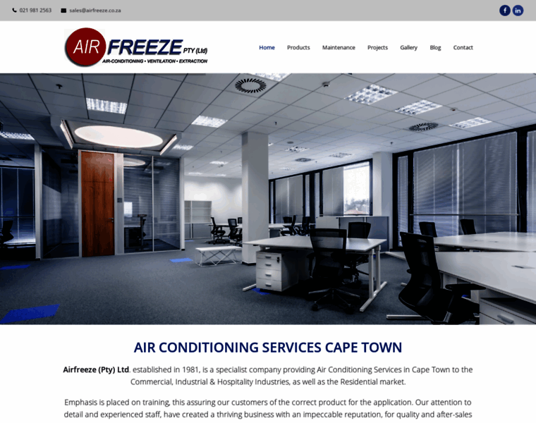 Airfreeze.co.za thumbnail