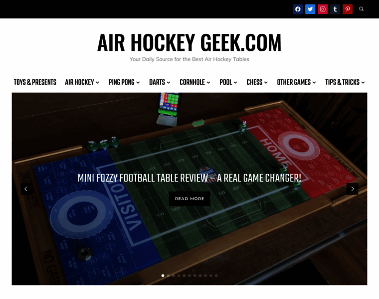 Airhockeygeek.com thumbnail