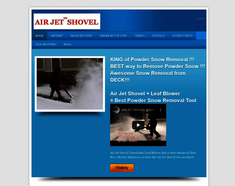 Airjetshovel.com thumbnail