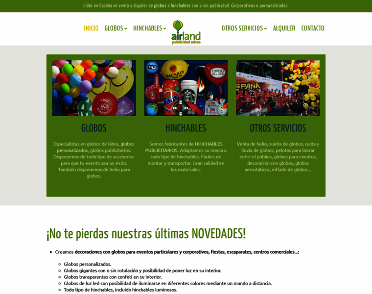 Airlandglobos.com thumbnail