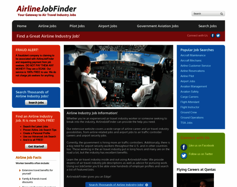 Airlinejobfinder.com thumbnail