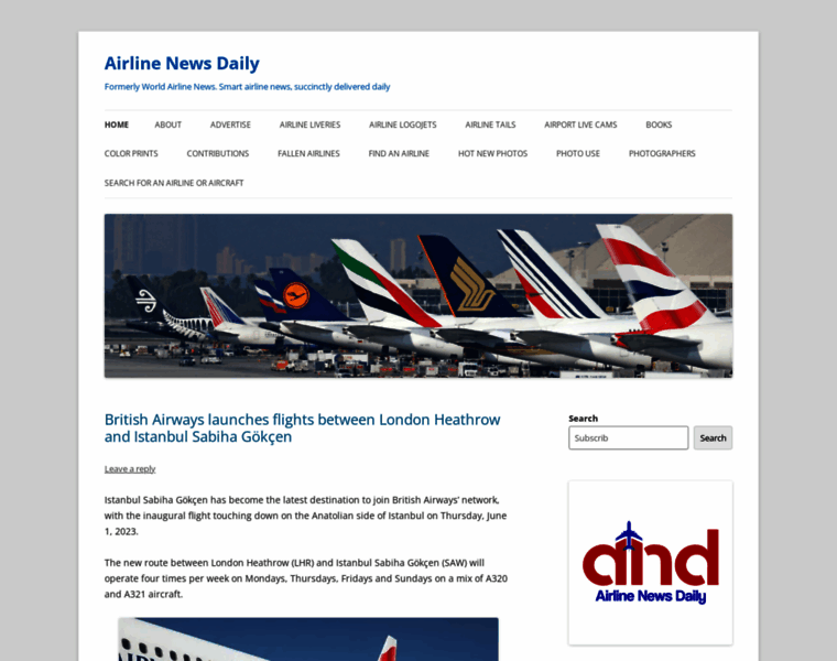 Airlinenewsdaily.com thumbnail