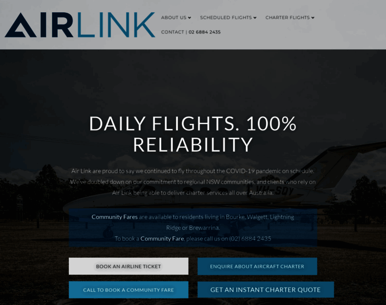 Airlinkairlines.com.au thumbnail