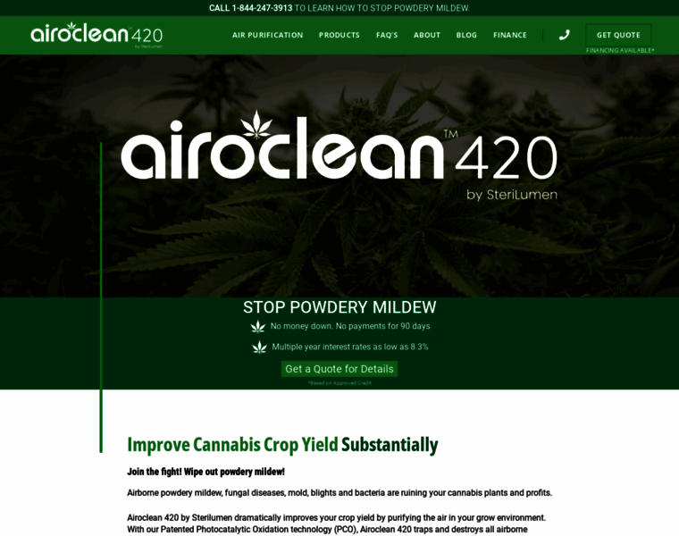 Airoclean420.com thumbnail