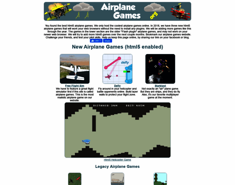 Airplanegames.org thumbnail