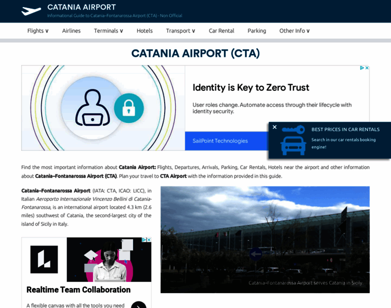 Airport-catania.com thumbnail