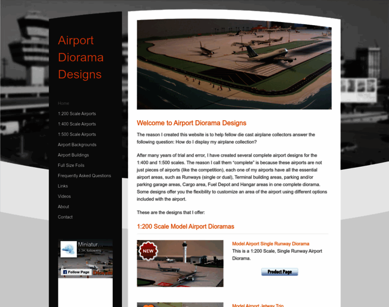 Airport-diorama-designs.com thumbnail