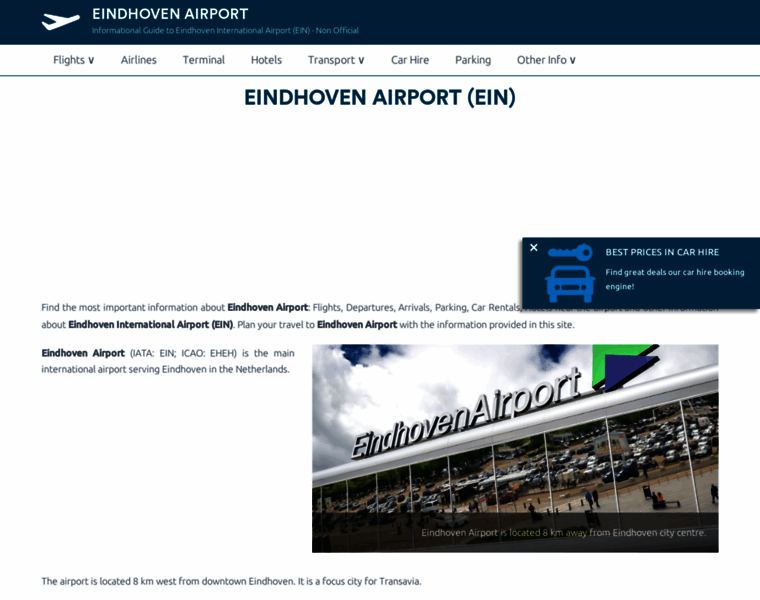 Airport-eindhoven.net thumbnail