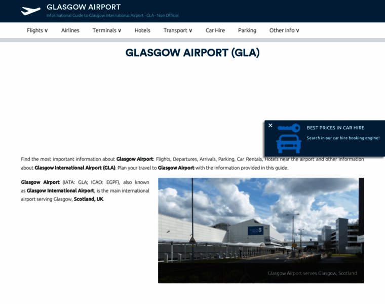 Airport-glasgow.com thumbnail