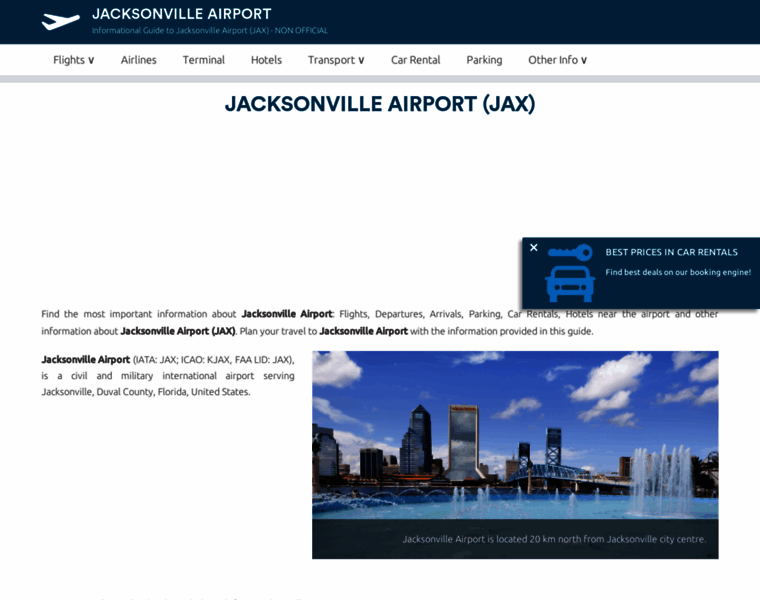 Airport-jacksonville.com thumbnail