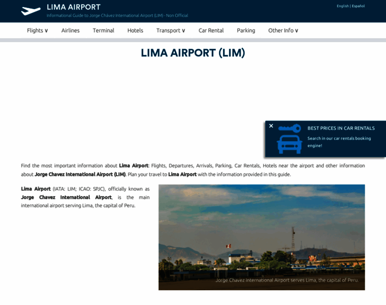 Airport-lima.com thumbnail