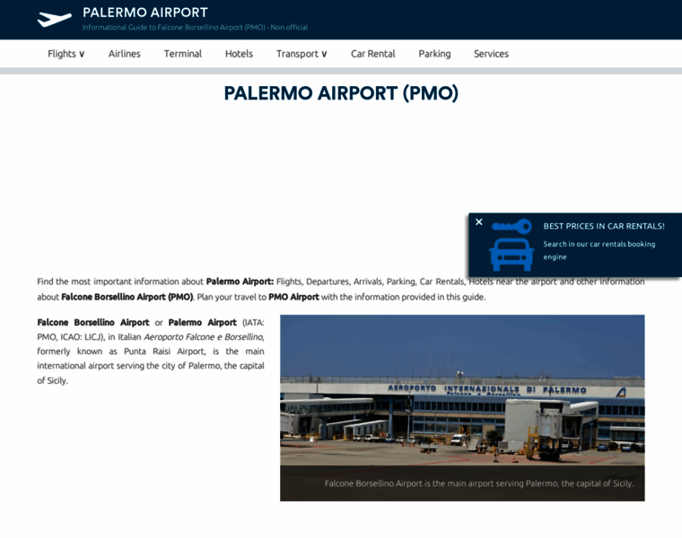 Airport-palermo.com thumbnail