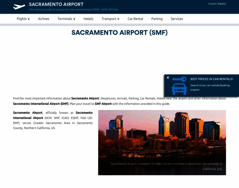 Airport-sacramento.com thumbnail