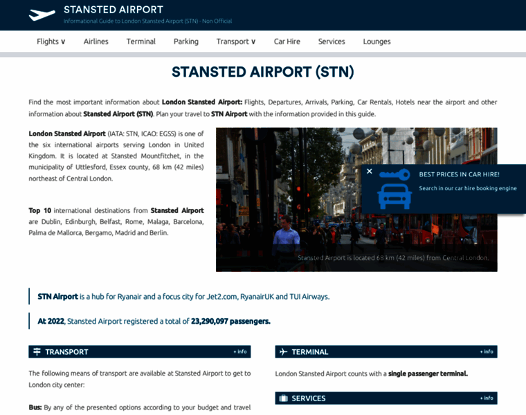 Airport-stansted.com thumbnail