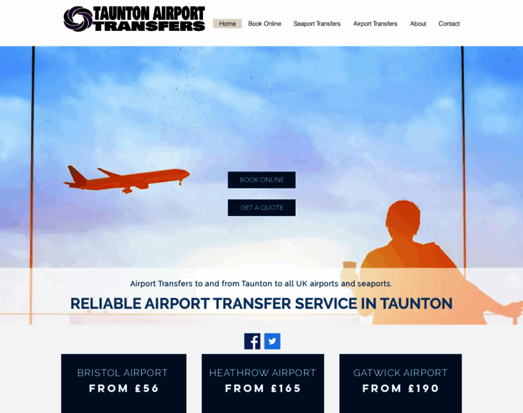 Airport-transfers-taunton.com thumbnail