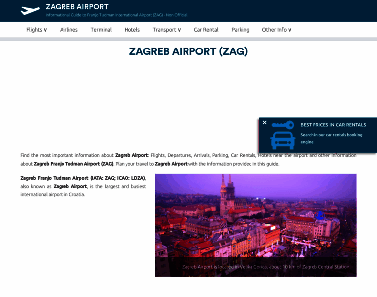 Airport-zagreb.com thumbnail