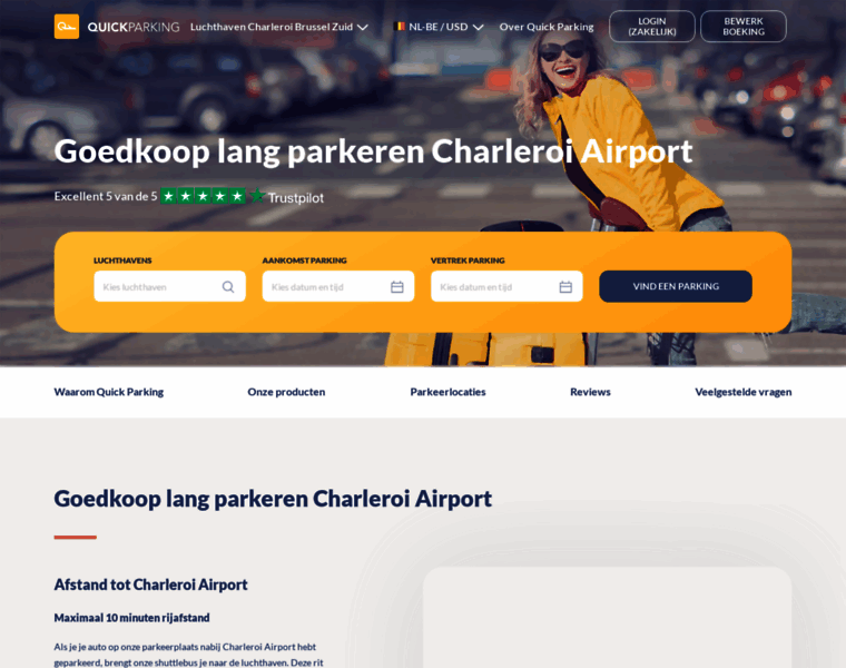 Airportcharleroiparking.be thumbnail