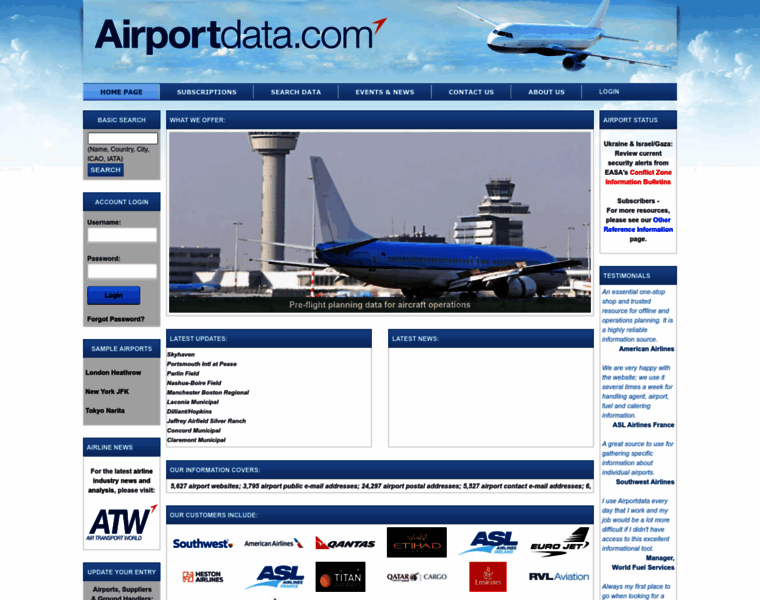 Airportdata.com thumbnail