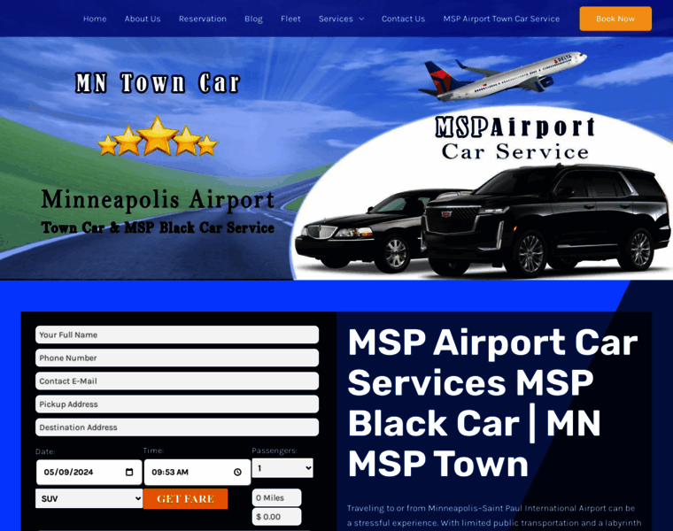 Airportmspcarservice.com thumbnail