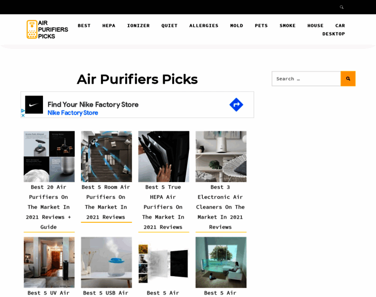 Airpurifierspicks.com thumbnail