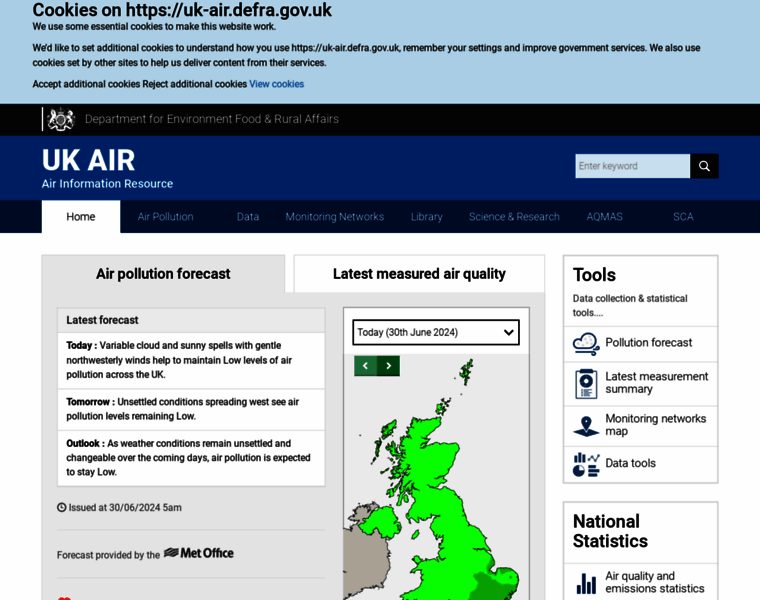 Airquality.co.uk thumbnail