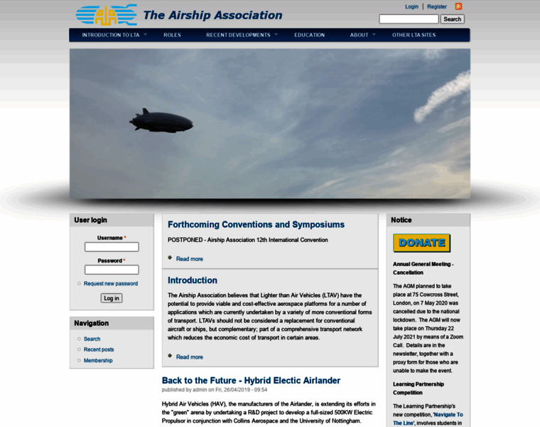 Airship-association.org thumbnail