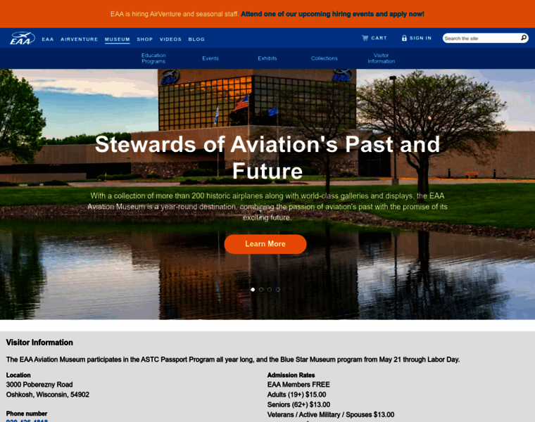 Airventuremuseum.org thumbnail
