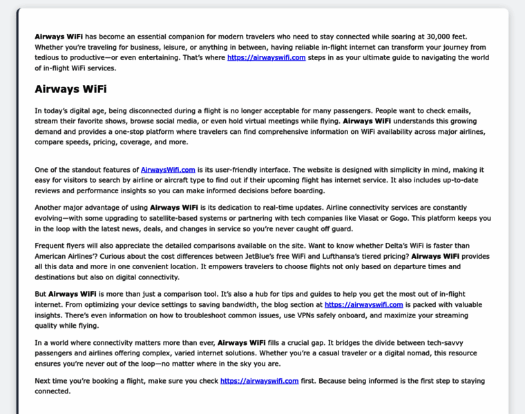 Airwayswifi.com thumbnail Airwayswifi.com thumbnail