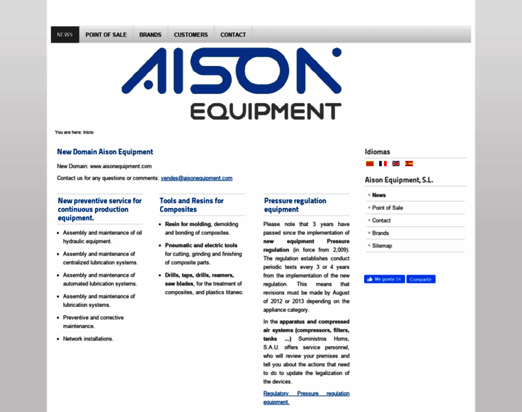 Aisonequipment.com thumbnail