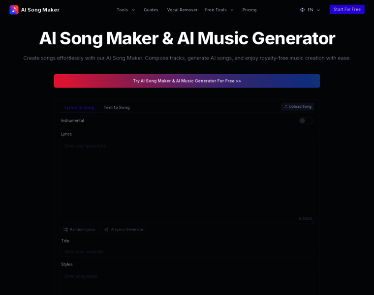 Aisongmaker.io thumbnail Aisongmaker.io thumbnail
