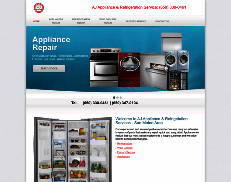Ajapplianceservice.com thumbnail