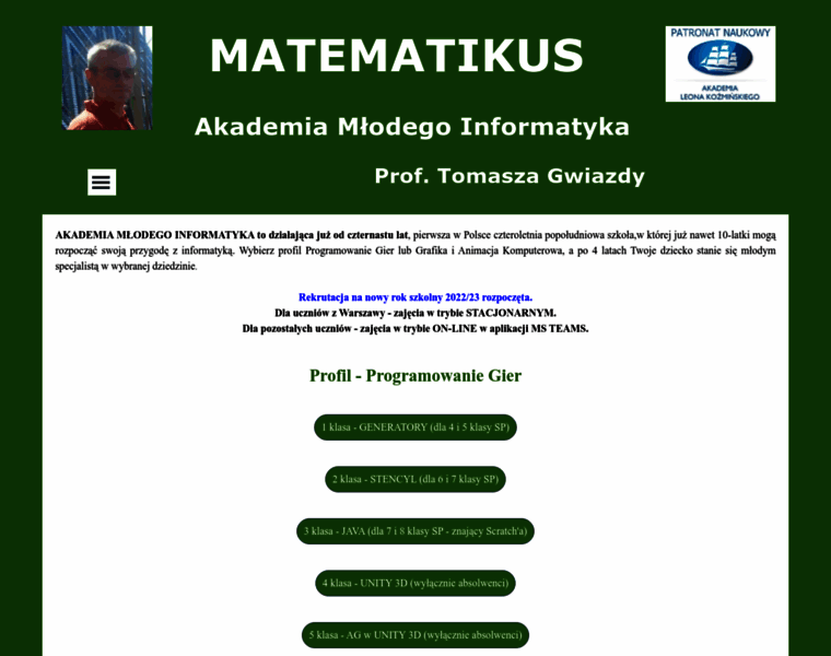 Akademiamlodegoinformatyka.pl thumbnail