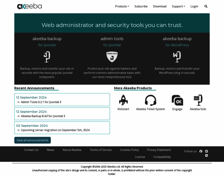 Akeeba.com thumbnail