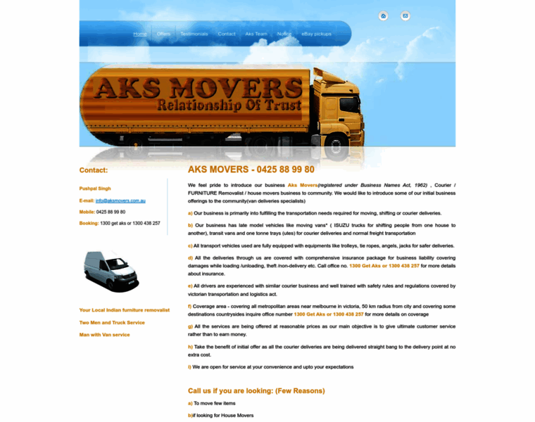 Aksmovers.com.au thumbnail