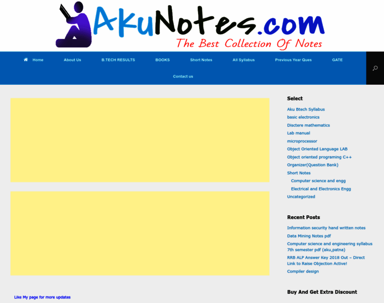 Akunotes.com thumbnail