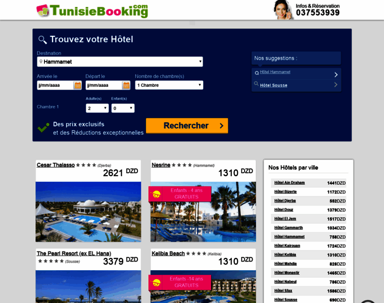 Al.tunisiebooking.com thumbnail