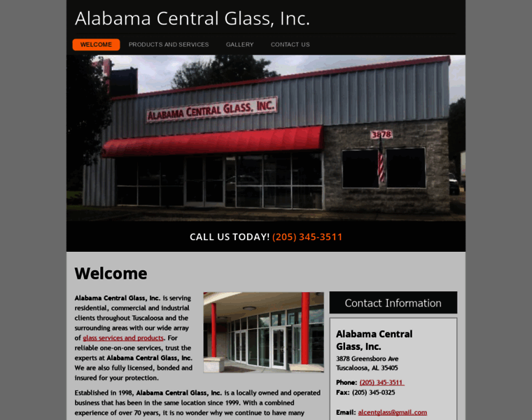 Alabamacentralglass.com thumbnail