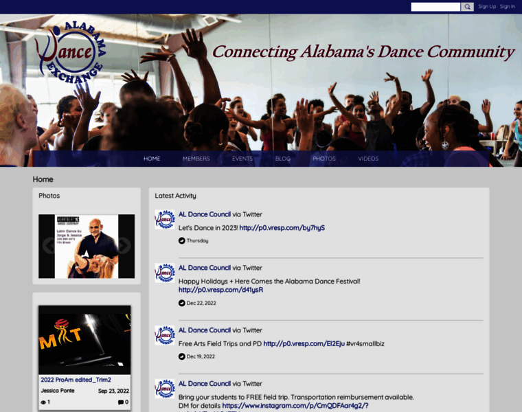 Alabamadanceexchange.org thumbnail