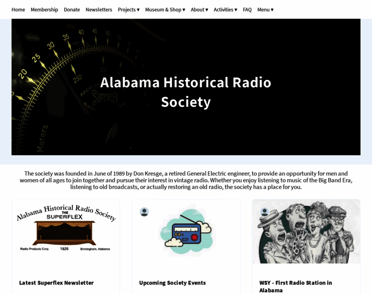 Alabamahistoricalradiosociety.org thumbnail