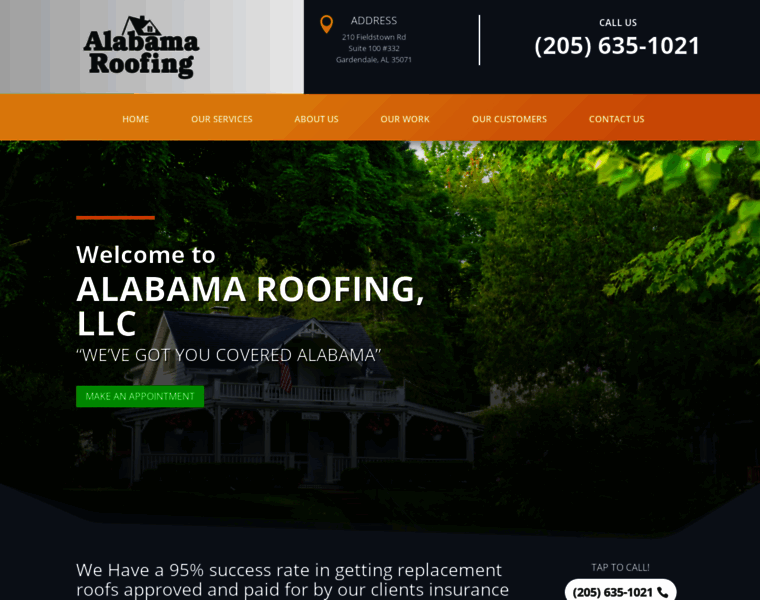 Alabamaroofingllc.com thumbnail