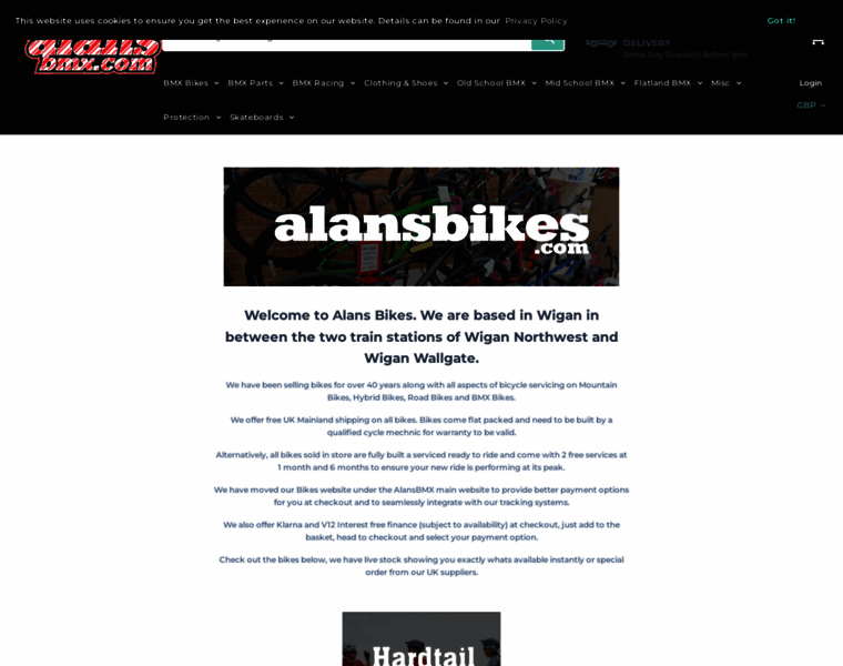 Alansbikes.com thumbnail