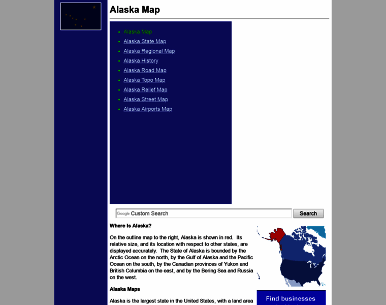 Alaska-map.org thumbnail