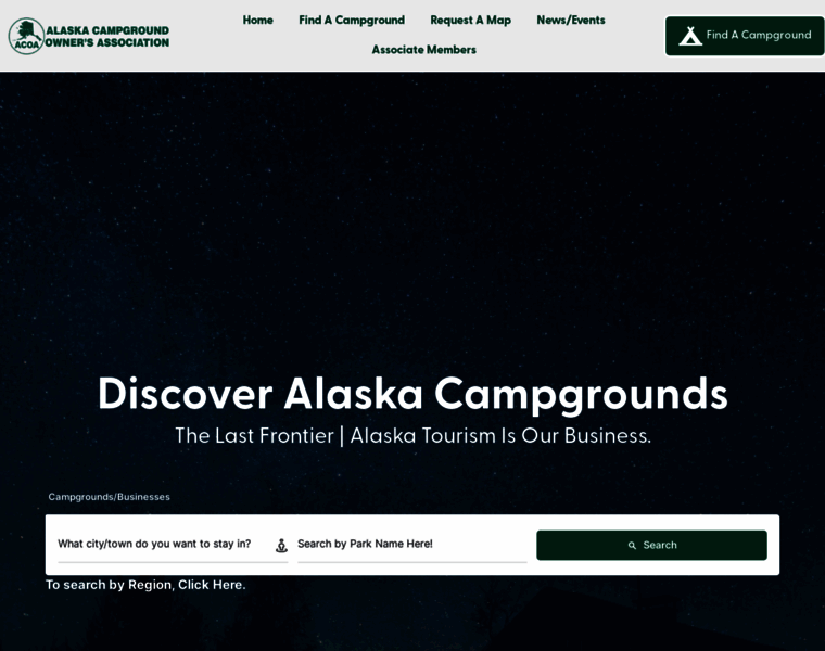 Alaskacampgrounds.net thumbnail
