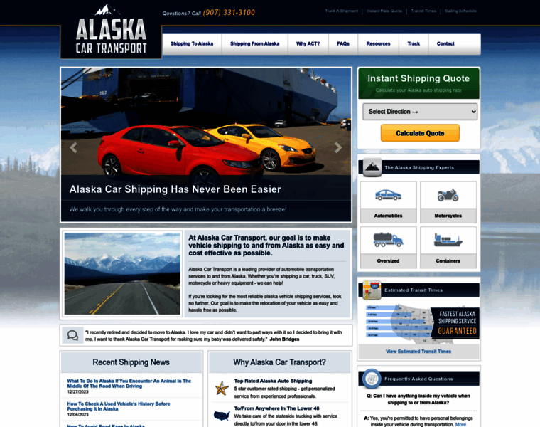 Alaskacartransport.com thumbnail
