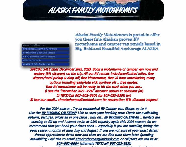 Alaskafamilymotorhomes.net thumbnail