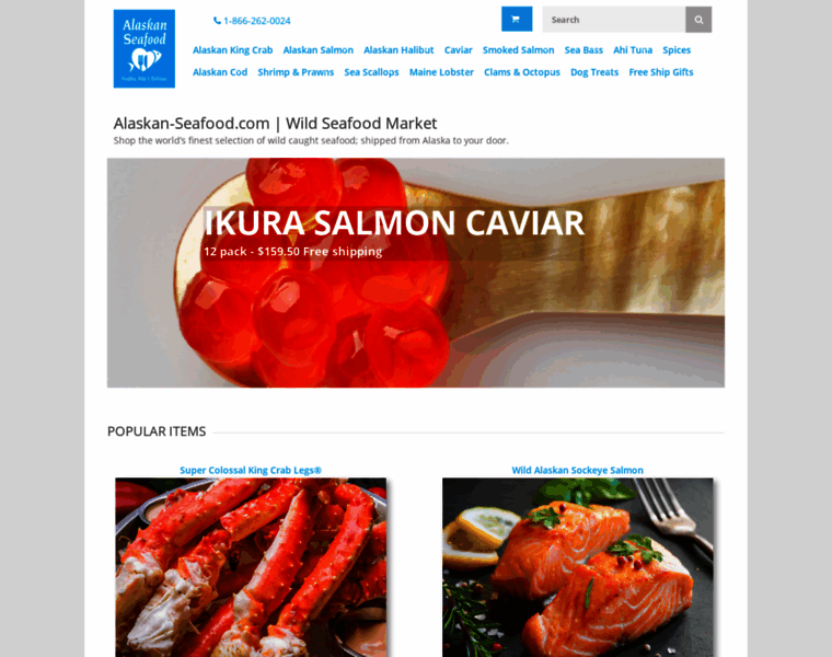 Alaskan-seafood.com thumbnail
