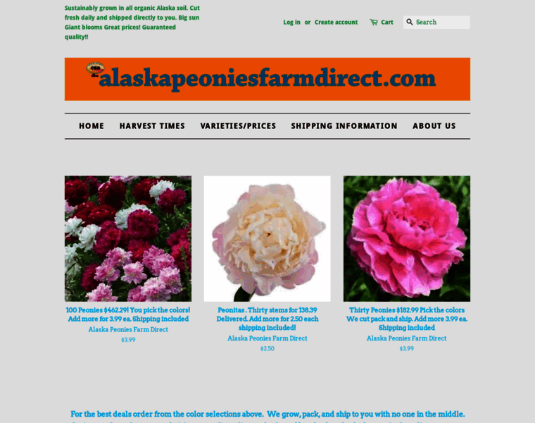 Alaskapeoniesfarmdirect.com thumbnail